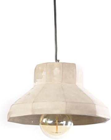 Concrete Pendant Lamp - Designer Industrial Modern Ceiling Pendant Lighting - Light Grey - WEC006