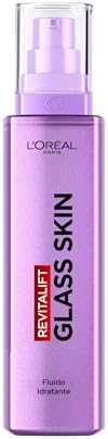 L'Oréal Paris Fluido Idratante Revitalift Filler Glass Skin, Idratazione Intensa, Effetto Glass Skin, Pelle Luminosa, Rimpolpata e Rughe Ridotte, Con Acido Ialuronico, Vitamine B3 e B5, 70ml