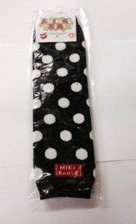 Baby and Toddler Black and White Spot Leg Warmers