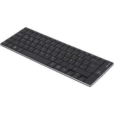 Price comparison product image Renkforce Bluetooth-Tastatur RF-DS-SLIMBT black rechargeable