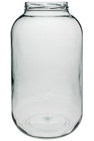 Viva Haushaltswaren #19665# Xxl Einmachglas 4250ml mit Schraubverschluss, Vorratsglas Glasdose inklusiv Beschriftungsetikett Vorratsdose, Glas, Transparent, 15.9 x 15.9 x 27.7 cm - 3