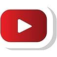 woopme YouTube Logo Laptop Stickers for Kids Girls Boys Developers Programmers Vinyl Printed All Laptops Bottles Cars Bikes Stickers Multicoloured