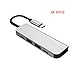 Produktbild Babysbreath17 5 in 1 USB-C-Hub Dock 4K USB-Hub-C Dock HD Großbild-Adapter 2 USB 3.0 Wärmeableitung Aluminiumlegierung Laptop PD USB Hub C