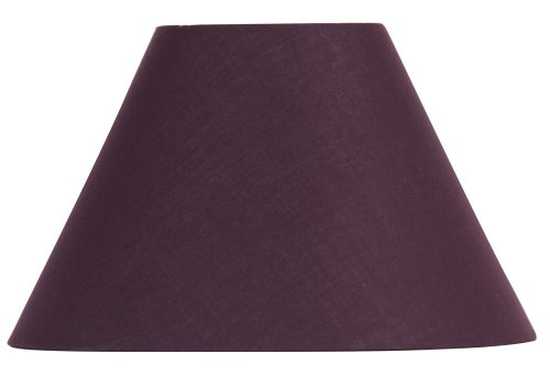 Oaks Lighting Lampenschirm aus Baumwolle, rund/konisch, 50,5 cm, pflaumenfarben