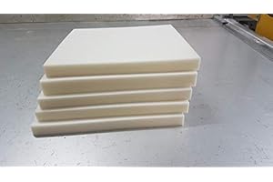 Hévéa Sélection Lot DE 5 MOUSSES 30 kg carré - Dimension 40 x 40 x 3 cm