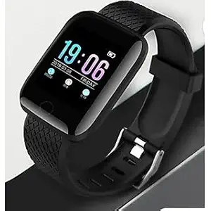 HOTNIX ID116 Plus Bluetooth Fitness Smart Watch for Men Women and Kids Activity Tracker (Black)