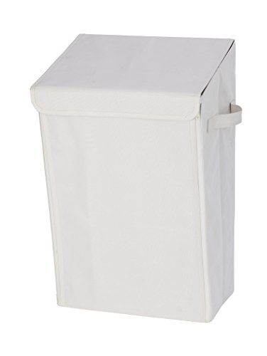 Wenko 62025100 Mobiler Wand Wäschesammler, Wäschekorb, Kunststoff – Polyester, Fassungsvermögen 30 L, 33 x 54 x 26 cm, beige - 2
