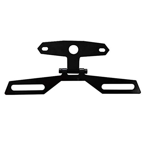 Preisvergleich Produktbild vcbbvghjghkhj Universal Metal Motorcycle License Plate Light Rücklichthalterung schwarz