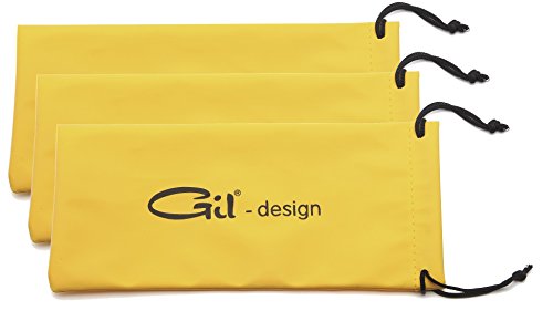 Preisvergleich Produktbild 3 gelbe GIL Design Brillenbeutel