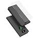 Produktbild fitmore Wallet Hülle, Ledertasche Hülle, Premium PU Hülle Ledertasche Mann Folio Stand Bumper Back Cover Compatible with - Black