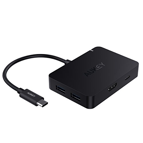 Ofertas Para AUKEY Hub USB C 4 Puertos USB 3.0, Puerto HDMI ( 4K ),
100W Puerto USB C ( Power Delivery ) Adaptador Multipuerto USB Type C
para MacBook Pro 2017 / 2016, iMac 2017, Chromebook Pixel, Samsung S8
etc. Descuento