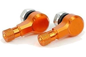 MTP-RACING CNC Alu Winkelventil 90 Grad passend für Honda CBR1100XX Blackbird SC35/C 1997-1998 orange