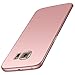 Produktbild Karomenic Plastik Hart PC Hülle kompatibel mit Samsung Galaxy S6 Edge Plus Schutzhülle Ultra Dünn Anti-Scratch Handyhülle Anti-Fingerabdruck Stoßdämpfend Hardcase Bumper Cover Tasche Schale,Roségold