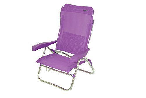 Crespo Quality ferreteria Plus M293503 - Silla Posiciones Aluminio Playa multifibra Lila - al/223-m-47
