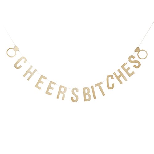 Gazechimp CHEERS BITCHES Hen Partei Banner Girlande Dekoration Hochzeit Braut Ammer - 2