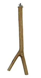Penn Plax Y-Shaped Wooden Bird Perch, Large
