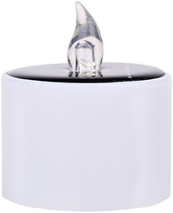Actoper White LED Solar Candle - Flameless Tealight, Night Light, For Wedding Party -Festival Decoration Outdoor Hiking Camping Emergency with Batteries (1PCS)