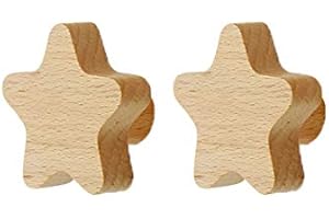anaan Astro Percheros de Pared niños niñas Ganchos para Abrigos Madera Colgador Abrigos Decorativo escandinavo Diseño (Estrella Juego 2)