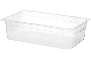 HENDI Contenedor de almacenamiento Gastronorm 1/1 - HACCP - Transparente - 21 L - 530x325x(H) 150 mm