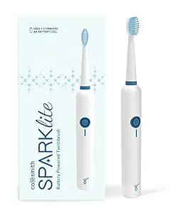 Caresmith SPARK Lite Electric Battery Toothbrush | Electric Tooth Brushes for Adults | AA Battery Provided | 30000 Strokes per Minute