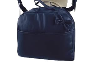 DANIELSTORE Bolso para carrito bebe polipiel acolchado (Azul marino)