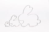 Hase 3er Set Ostern /9,5 cm/ 5,5 cm/ 2,3 cm/ Ausstecher,...