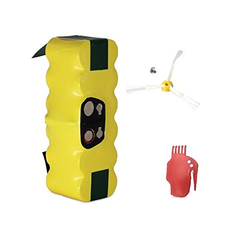 GPISEN 3800mAh Batteria per Aspirapolvere irobot Roomba 500, 600,700 Series con Scraper e Side Pennello per Serie 500 600 700