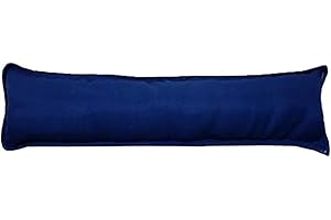 AHR New Plain Giant Jumbo Fabric Draught Excluder Decorative Simple Door or Window Draft Guard Winter Air Stopper (NAVY)