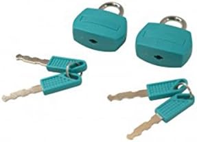 Coloured Travel Padlock 2 pk