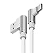 Produktbild USB Type C Ladekabel Starkes 90 Grad Kabel 1M für Xiaomi Black Shark / Mi 5c / 5s / 5s Plus / Mi 5X / 6 / 6X / 8 / 8 SE / A1 / Mi Mix / Mi Note 2 / MIX 2 / Mix 2S / Mi Note 3 / Pocophone F1 - Weiß