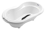 Rotho Babydesign Badestation TOP / 100 cm Breite / Babywanne weiß mit Aufbewahrungsfächer & Badewannenständer, höhenverstellbar - 2