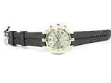 Mens Black Silicone Chrome Sporty Watch with Three Dials Comes in a Gift Box