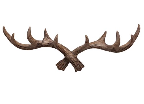 Demarkt Kleiderhaken Mantelhaken europäische Antike Kleiderhaken Geweih Resin Technology Dekoration braun