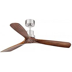 Faro Barcelona 33370 - LANTAU Ventilateur de plafond Nickel mat 132 cm diamètre avec télécommande 3 vitesses