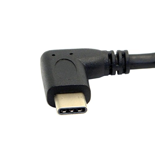 CY 90 Grad rechts abgewinkelt usb-c USB 3.1 Typ C Stecker auf Buchse Verlängerung Daten Kabel für MacBook Tablet 20 cm - 3