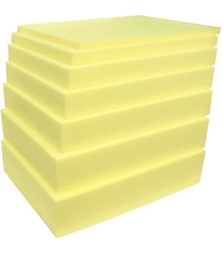 Plaque Mousse Polyuréthane Haute Densité 45D 12cm - Confort Canapé Matelas Multifonction