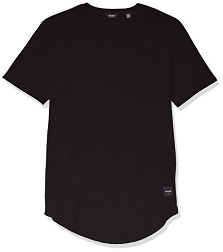 Only & Sons Onsmatt Longy SS tee Noos Camiseta, Negro Black, Large para Hombre