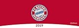 FC Bayern München 2019 Tischquerkalender - Tischkalender, Fankalender, Fußballkalender - 29,7 x 10,5 cm by 