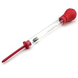 Monta la goma roja, hay un agujero en él, principalmente para proteger el densímetro de ser absorbido en la bolsa de gas.