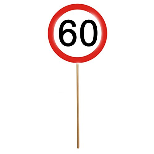 60.Geburtstag Stecker im 3er Set für Torte oder Blumenstrauß Geburtstagsschild zum 60. Geburtstag der Zahlenstecker mit 60 ist eine schöne Dekoration für Geburtstag Jubiläum Party oder andere Anlässe - 2