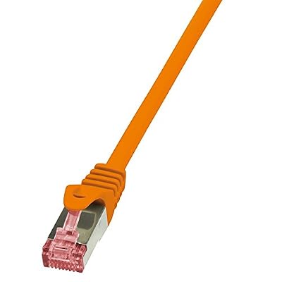 Logilink PrimeLine Câble réseau Cat6 S/FTP AWG27 PIMF LSZH 1,50 m Orange
