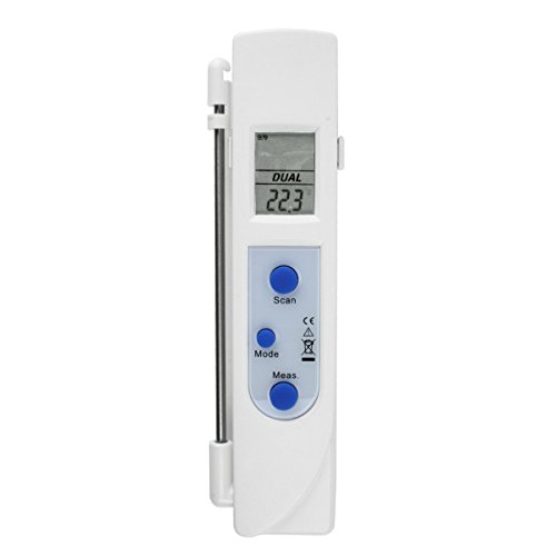 Digital Infrarot IR Einstich - Braten - Fleisch - Küchen Profi Thermometer . Profigerät mit Min Max Funktion
