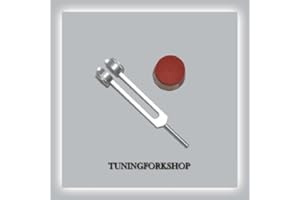 Tuningforkshop 528 Hz Mi DNA Weighted Tuning Fork for Healing with Activator,Pouch