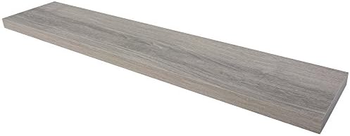 B. organised Fetim Floating Wall Shelf, Oak 118 cm 1 Item Grey 1190502