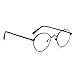 Produktbild Cyxus Retro Runde Brille transparente linse,gewöhnliche gläser retro mode unisex brillen, (schwarzer rahmen) Kein grad der gläser