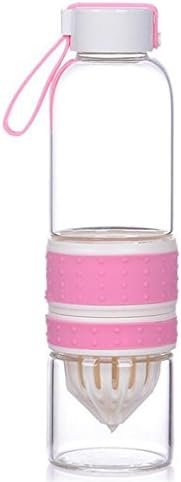 KAMIERFA Outdoor BPA Free Fruit Infusing Water Bottle Cup Pink