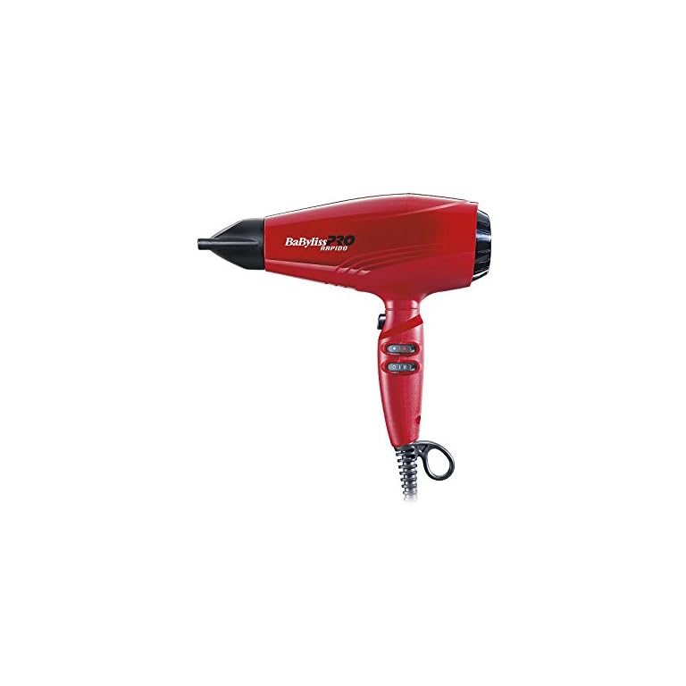 Babyliss-Pro-Hairdryer-Rapido-Red-BAB7000IRE Babyliss Pro Hairdryer Rapido Red BAB7000IRE