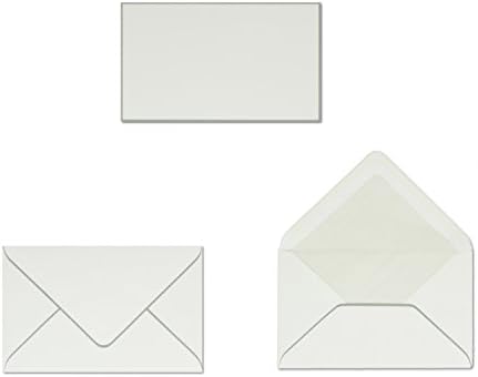 100 piece set/50 Pieces Mourning Card with Grey Edging and 50 Matching Envelopes with Silk Lining