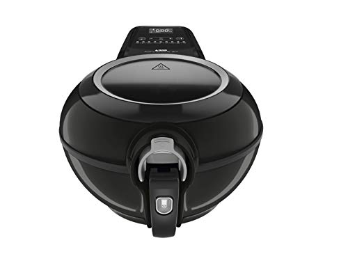 Seb Actifry Genius XL 2 en 1 Friteuse sans Huile Deux Zones de Cuisson 99% de matière Grasse en Moins 9 Menus Intelligents Cuisine saine Cuve Amovible 6 personnes 1, 7 kg Noir YV970800