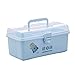 Produktbild ICTYPM Medicine Box Medizinische Kasten-Familien-Notplastikausrüstung, Speicherorganisator-Kasten Mit Griff Für Medizinische Kosmetik Tragbare, Hause, Reise, Arbeitsplatz, langlebig (Color : Blue)